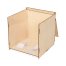 Кутия от шперплат и плексиглас за дарения и томболи - 25х25х25