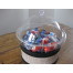 Сферична плексигласова кутия Ø25 см за ядки и бонбони